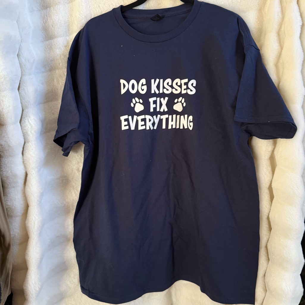 Navy Basic Tee For Dog Lovers